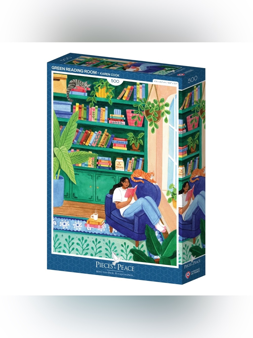 Green Reading Corner | 500 Piece Jigsaw Puzzle
by Pieces & Peace